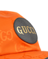 Gucci Off The Grid Baseball Cap, £180, Accessories, Black/Orange, Fabric/Leather, Other view